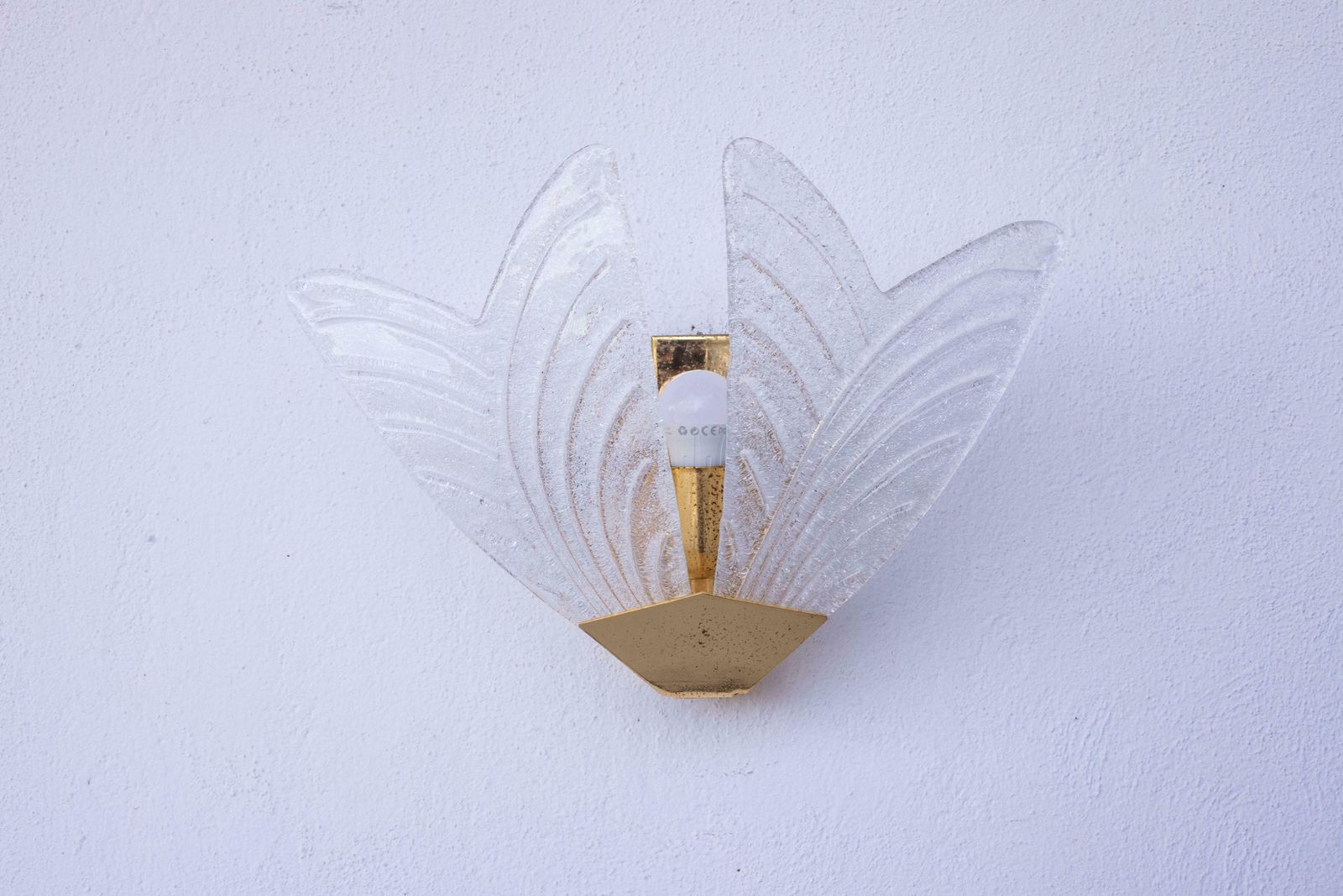 photo for sale Set Of 4 Sorrento, Italian Murano Glass Wall Light, 1970s