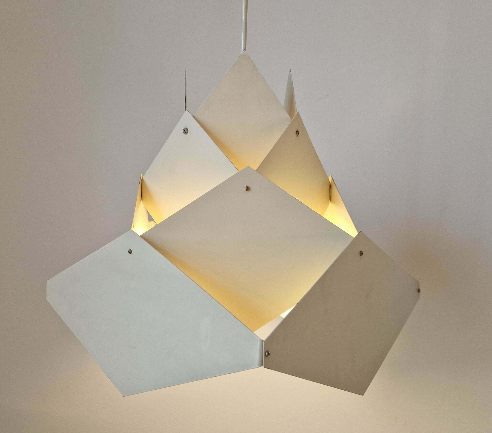 523.0 Rare Midcentury Design Pendant In Style Of Preben Dal, Denmark, 1960s photo