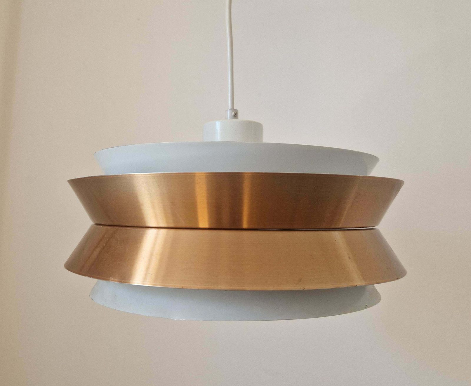 Midcentury Pendant In Style Of Jo Hammerborg, Denmark, 1970s photo for sale