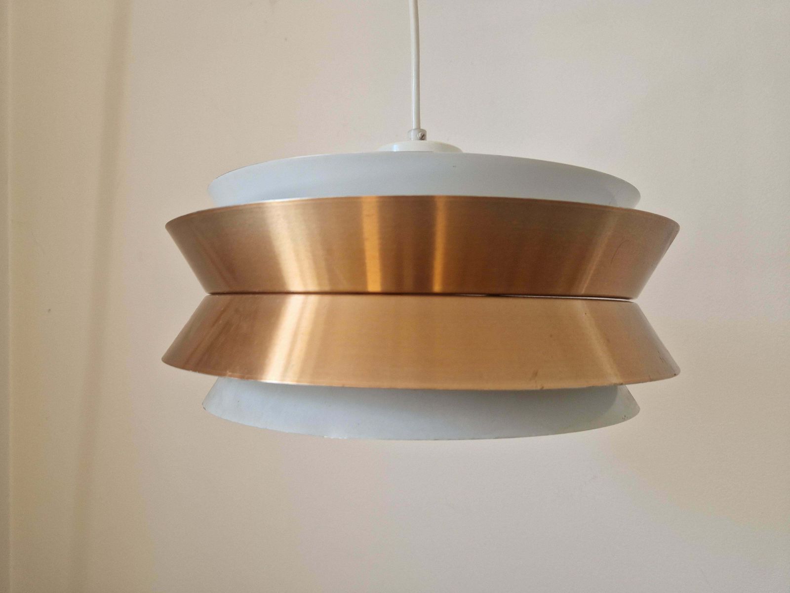 Midcentury Pendant In Style Of Jo Hammerborg, Denmark, 1970s photo 326.0