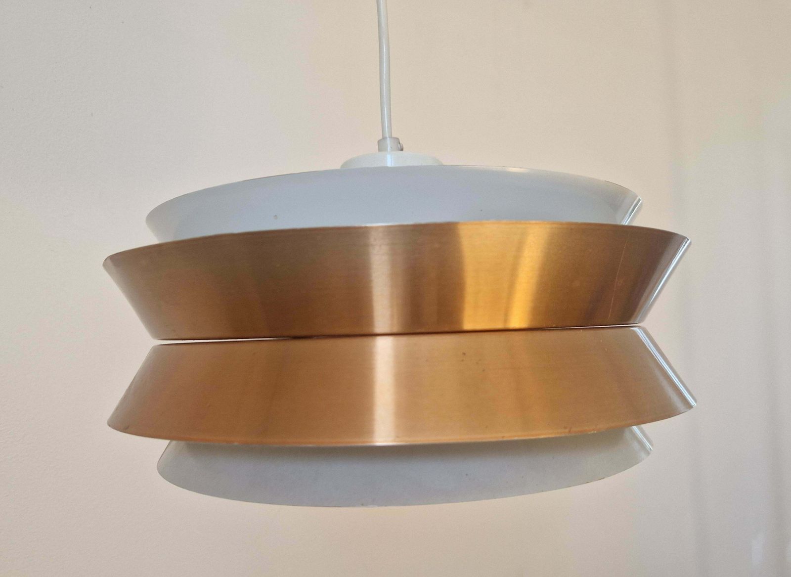 Midcentury Pendant In Style Of Jo Hammerborg, Denmark, 1970s photo vintage
