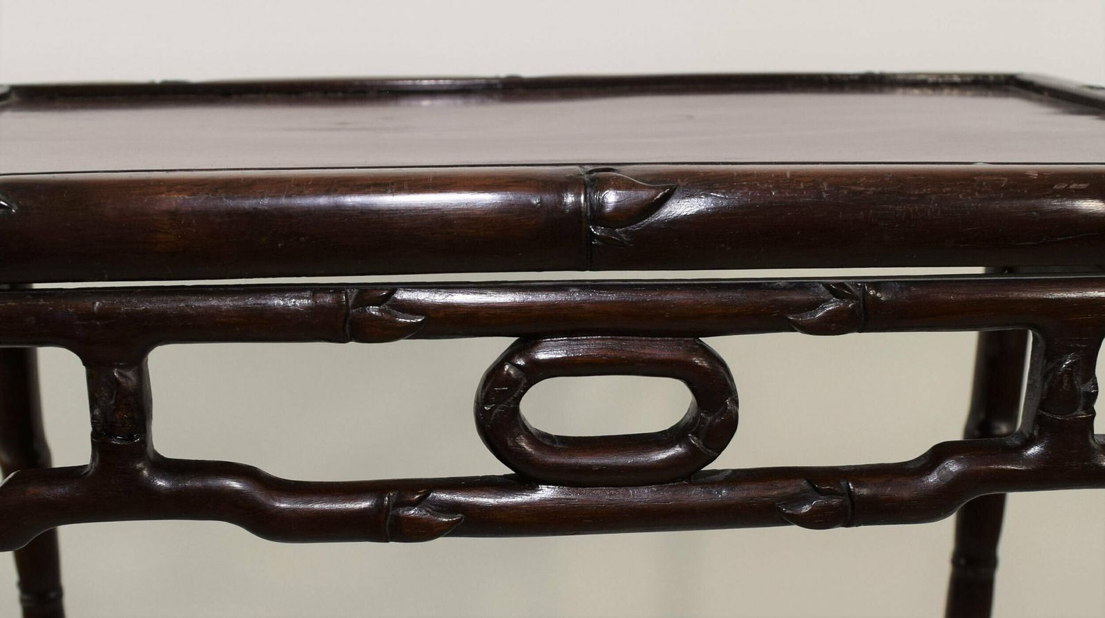 photo for sale Antique Rosewood Faux Bamboo Nest Of Four Tables