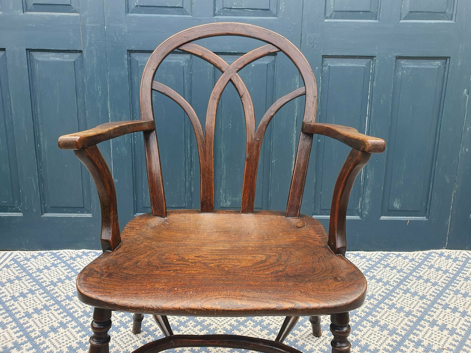 Hoop Back 19th Century Gothic Windsor Armchair