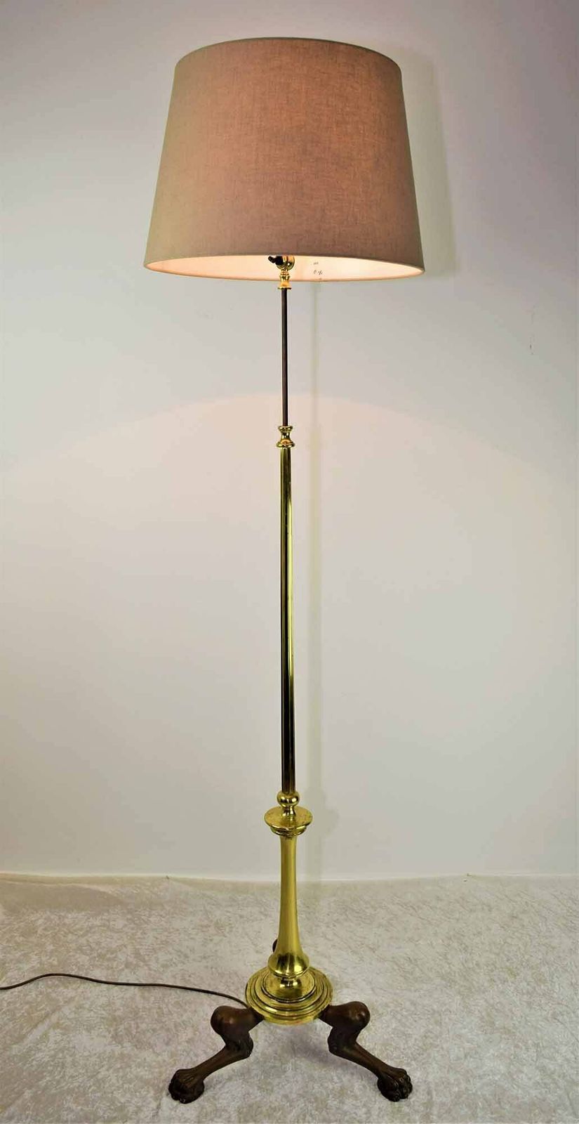 Bronze And Brass Telescopic Standard Lamp