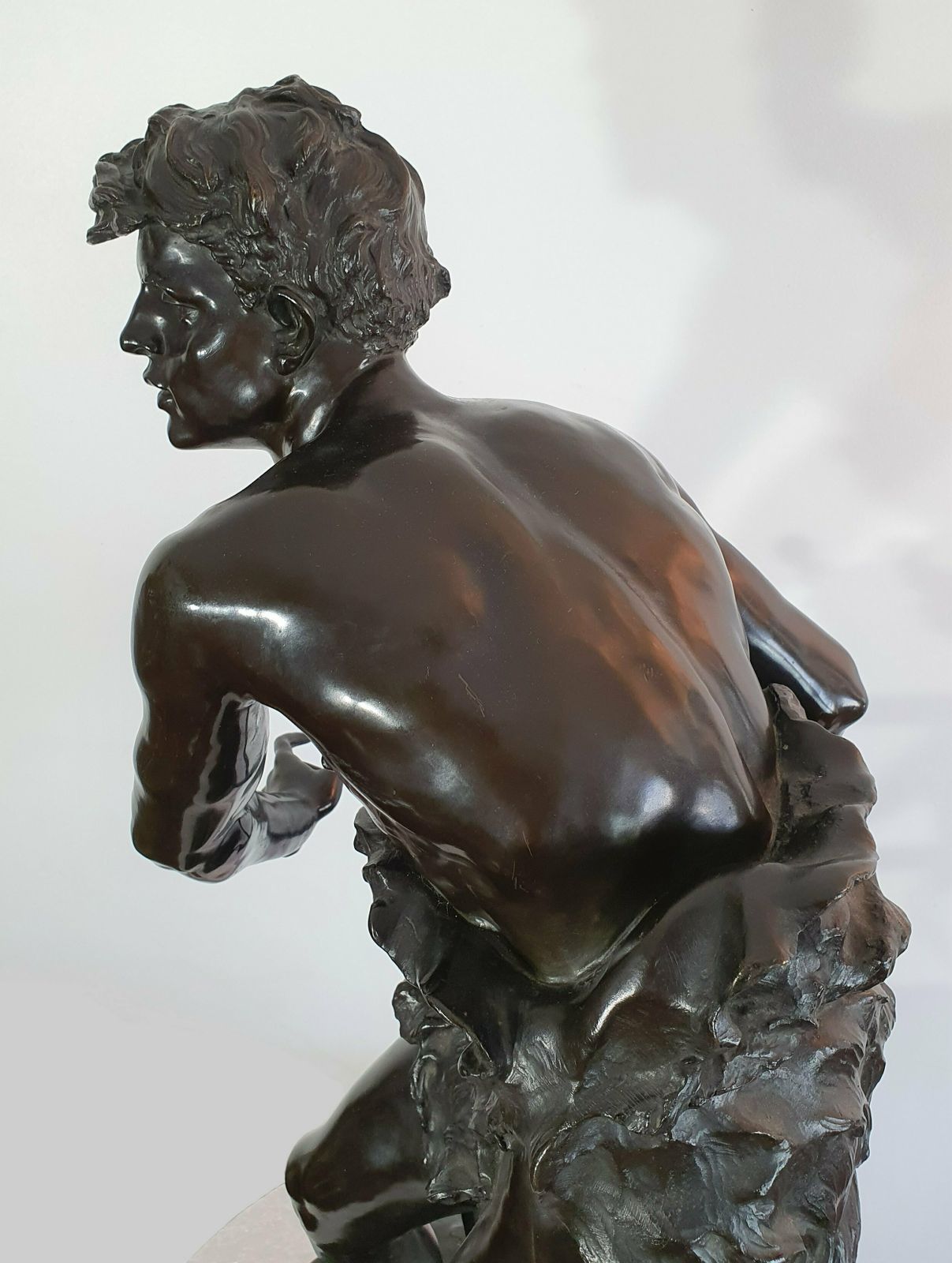 photo for sale A Large Italian Bronze Sculpture Apollo