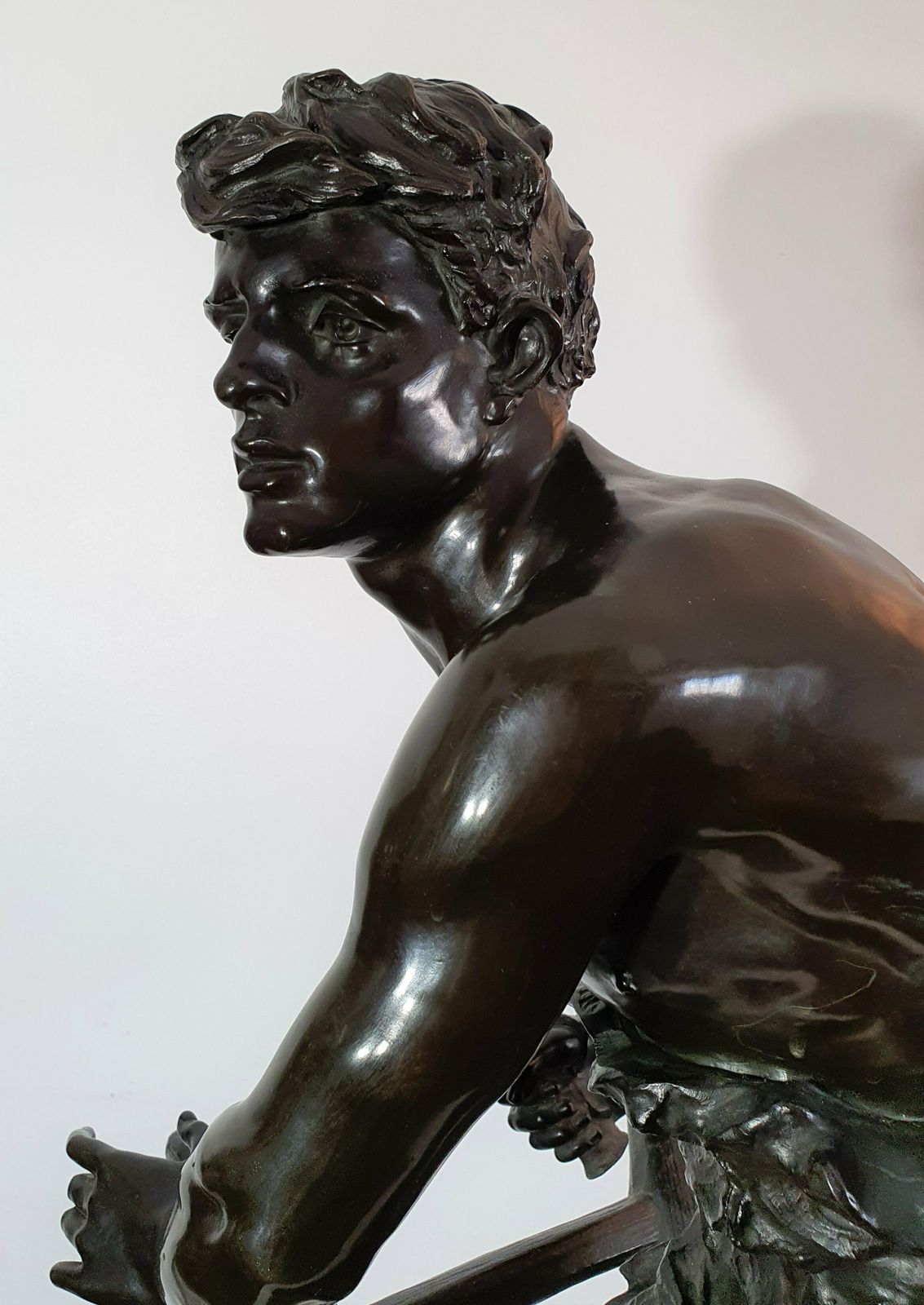 4650.0 A Large Italian Bronze Sculpture Apollo photo