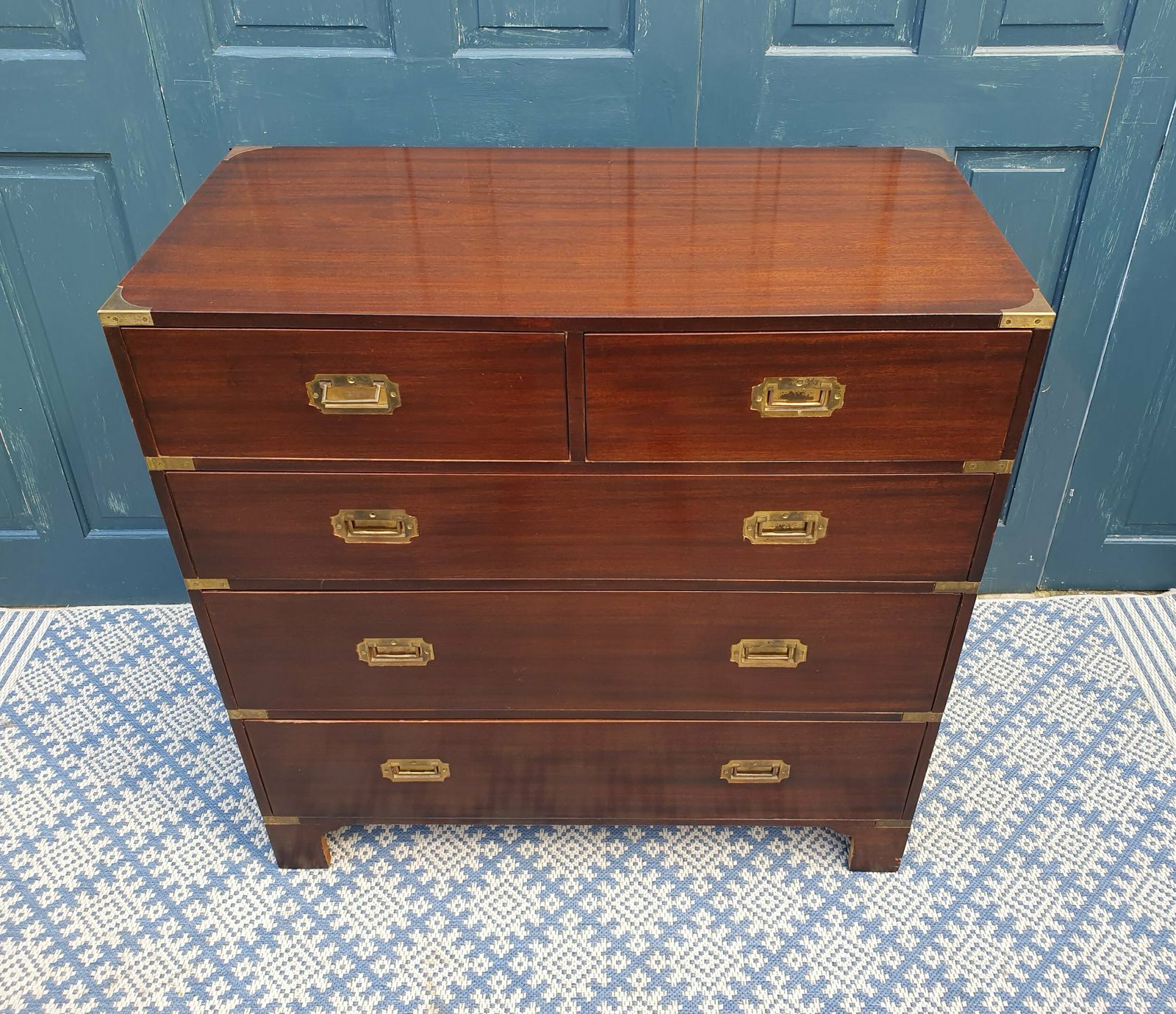 Campaign Chest Of Drawers, Early 20th Century photo Furniture