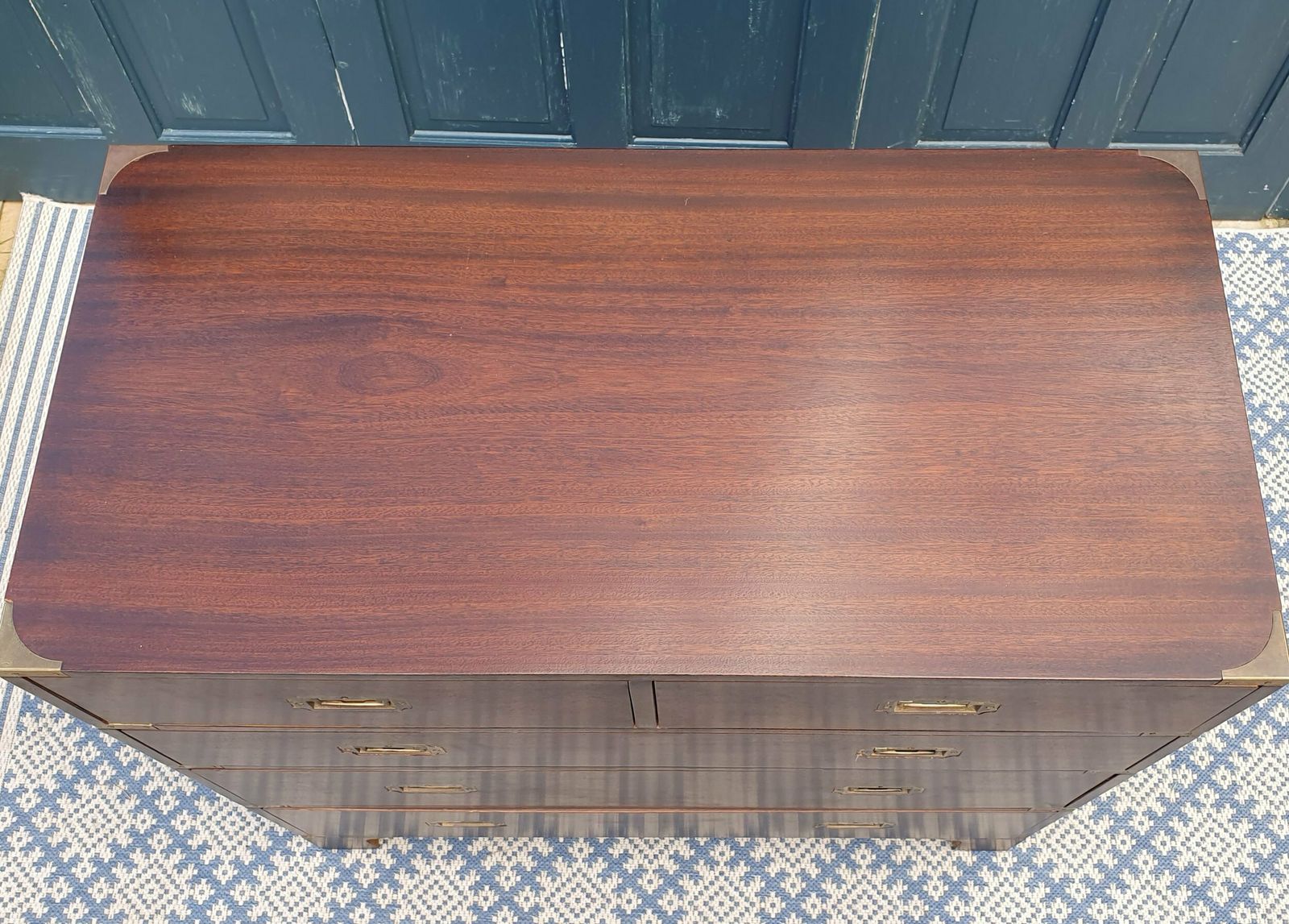 Furniture Campaign Chest Of Drawers, Early 20th Century photo