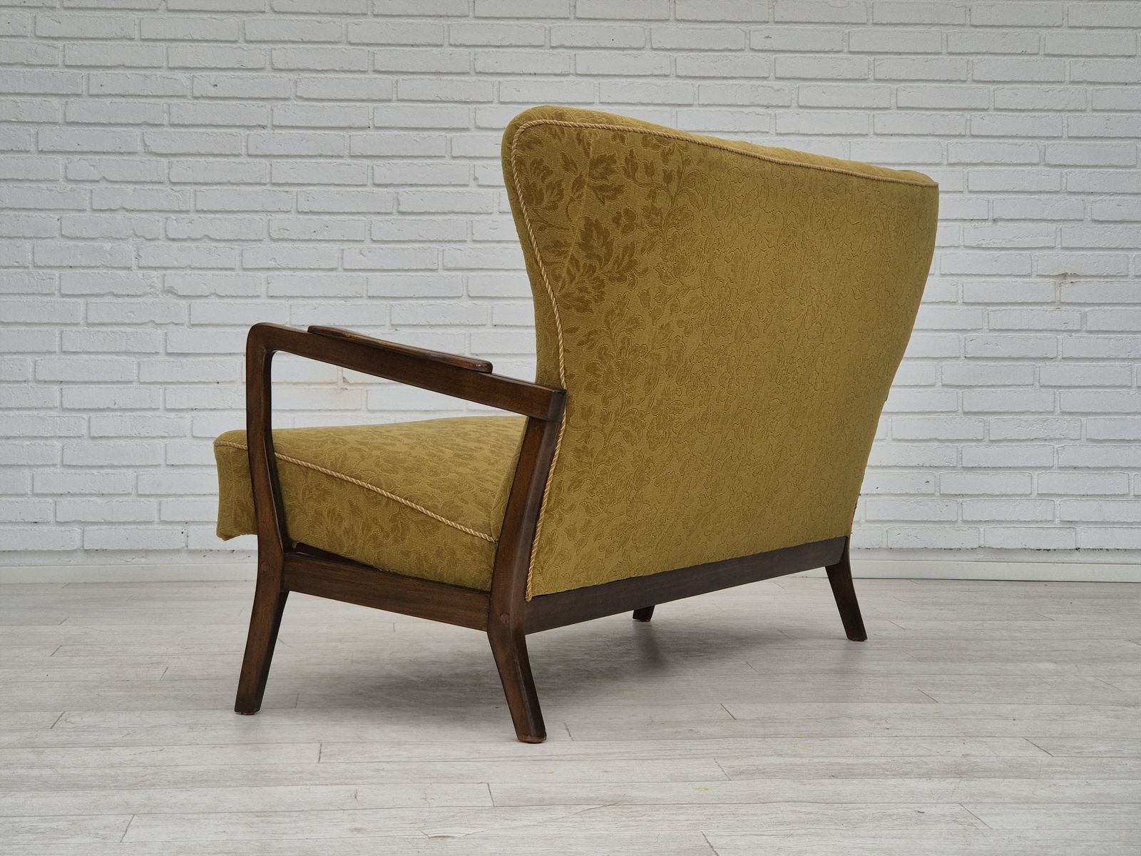 1960s, Danish 2 Seater Sofa By Søren Hansen For Fritz Hansen, Original Condition. photo vintage