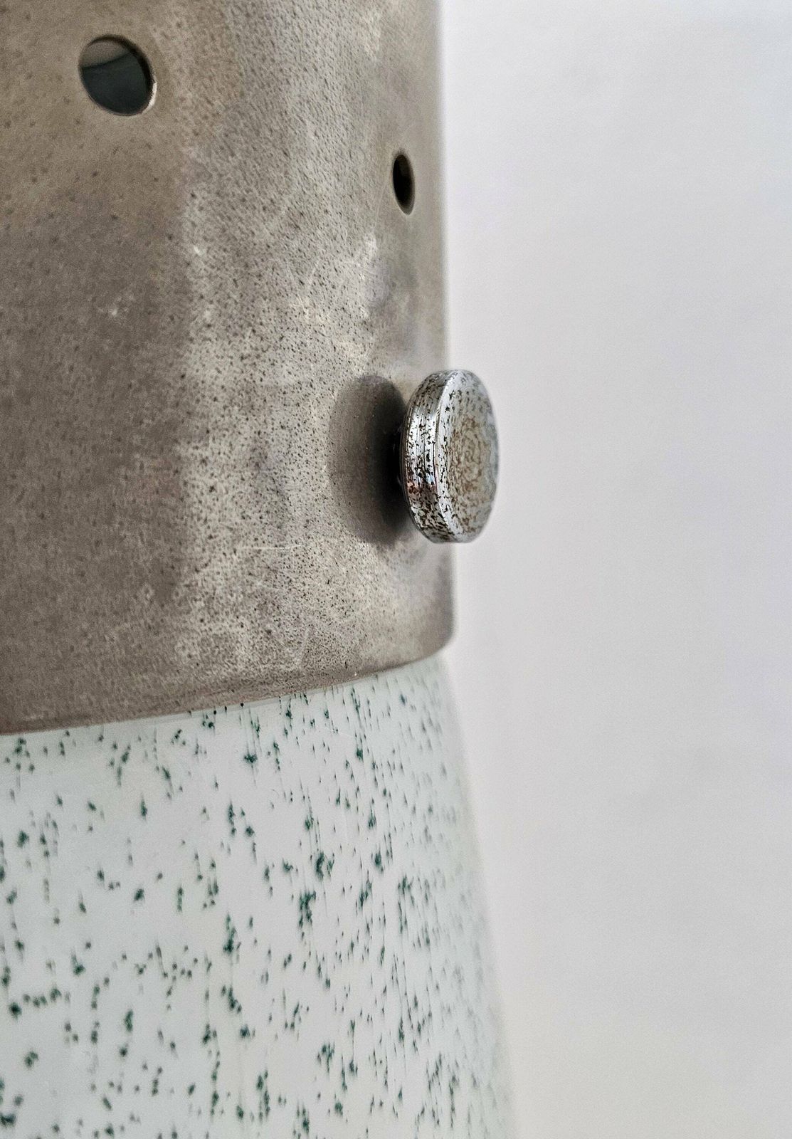 photo for sale Very Rare Murano Glass "Birillo" Floor Lamp By Carlo Nason For Mazzega // Made In Italy In 1970s