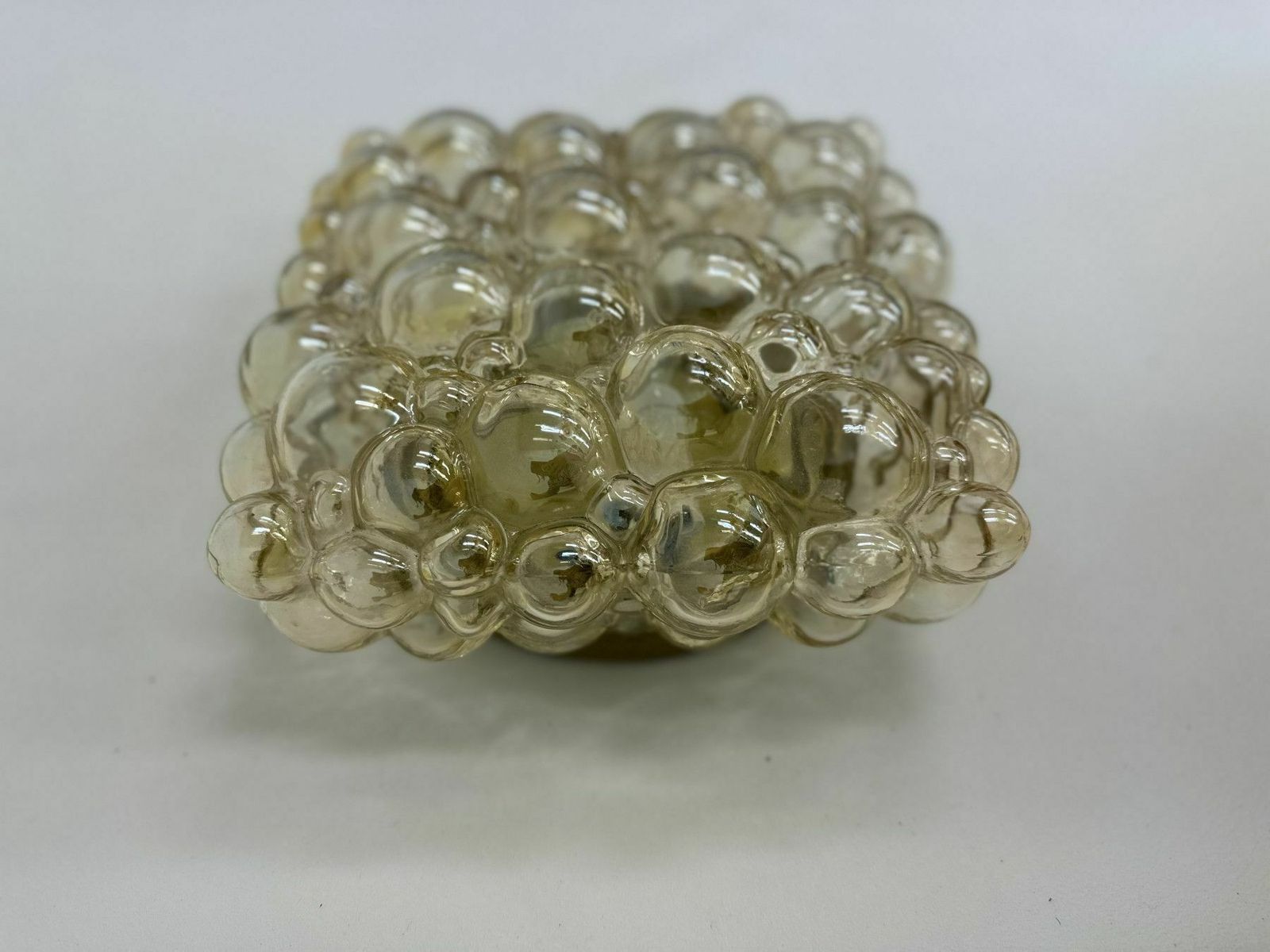 Verlichting Helena Tynell Bubble Glass Flush Mount Ceiling Lamp, Jaren 1970, Duitsland photo