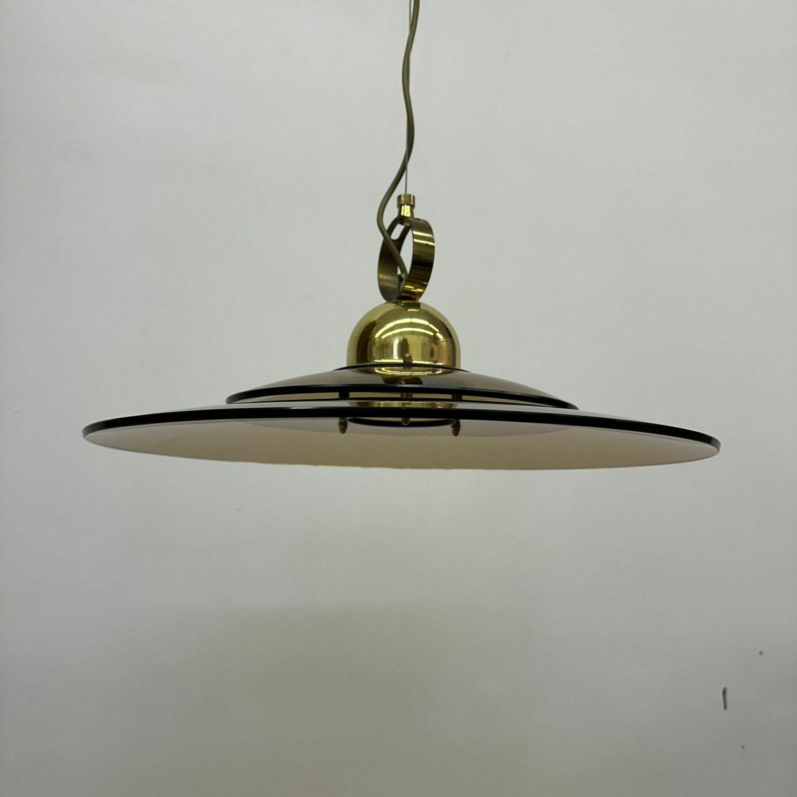 Sölken Leuchten Glazen Hanglamp, Jaren 1970 photo for sale