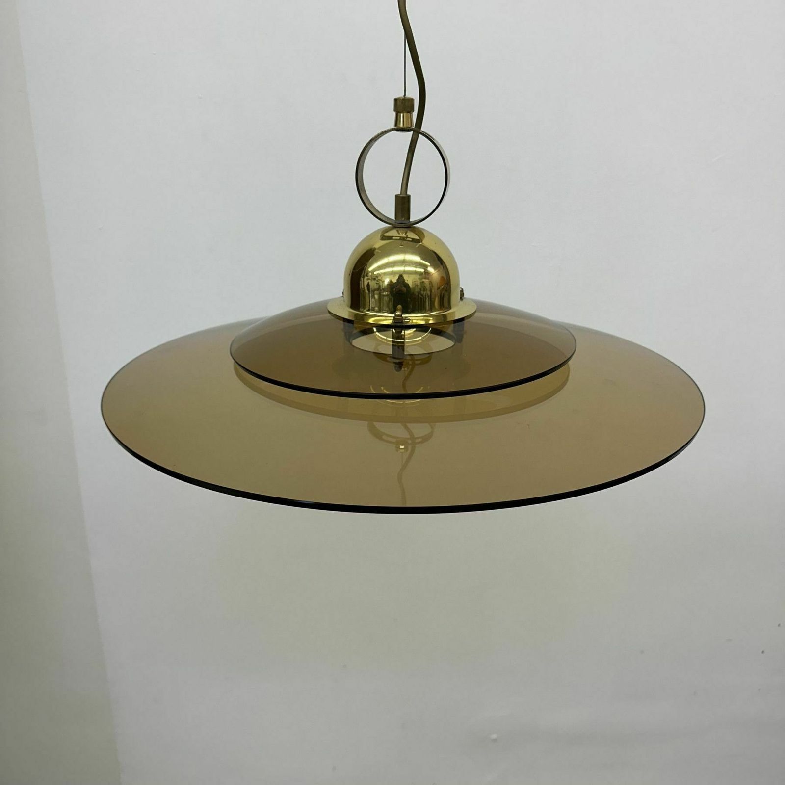 photo furniture Sölken Leuchten Glazen Hanglamp, Jaren 1970