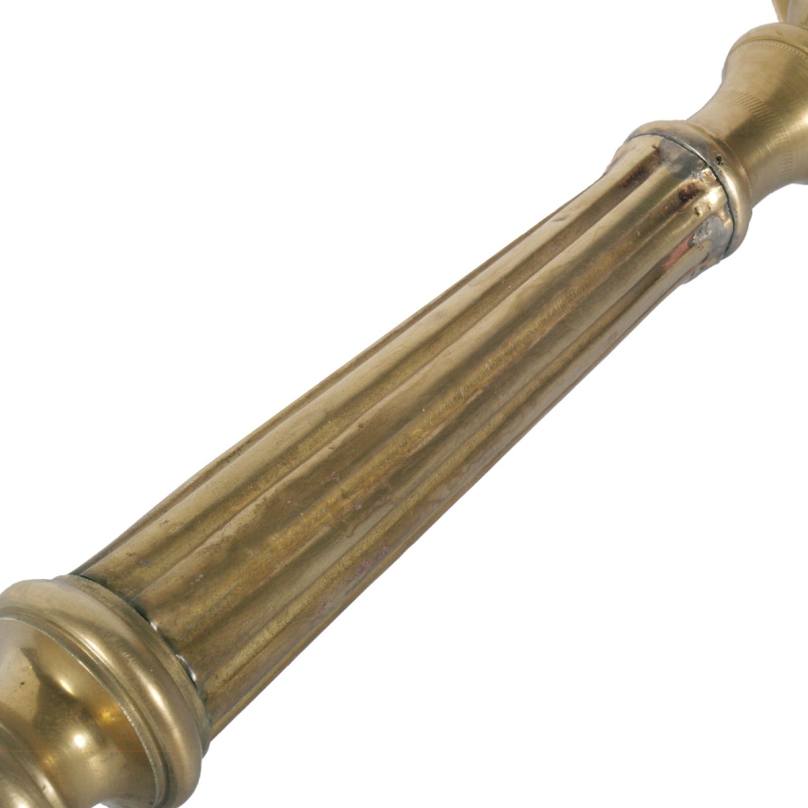 17th Century Antique Original Lampholder Candelabrum In Gilt Bronze photo Lighting