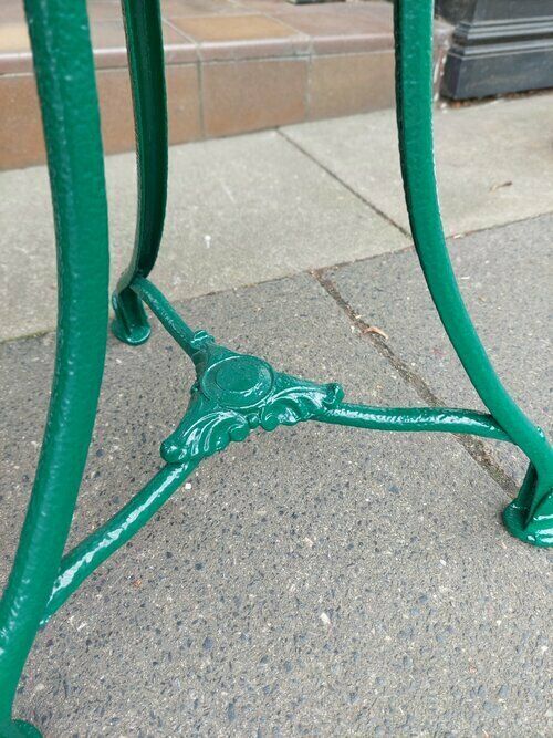 Victorian Cast Iron Garden Bistro Table photo for sale