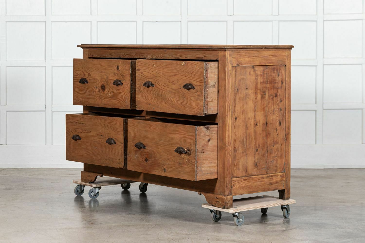 19thc English Pine Haberdashery Drawers photo Furniture