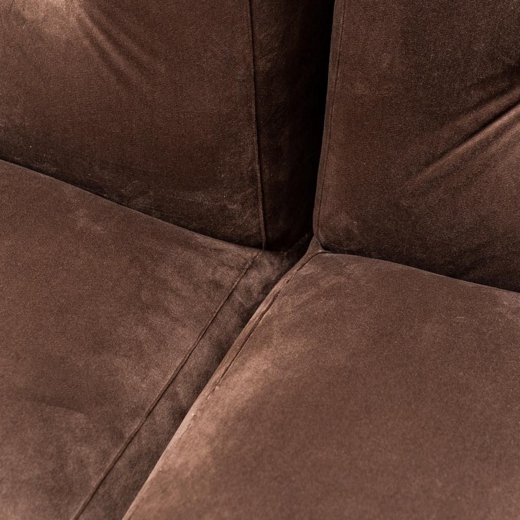photo furniture 4 Seater Modular Sofa Velvet 70s Vintage Modern Antiques