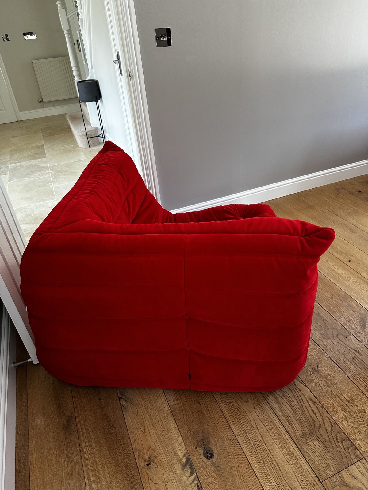 A 21st Century Red "Togo" Corner Sofa photo furniture