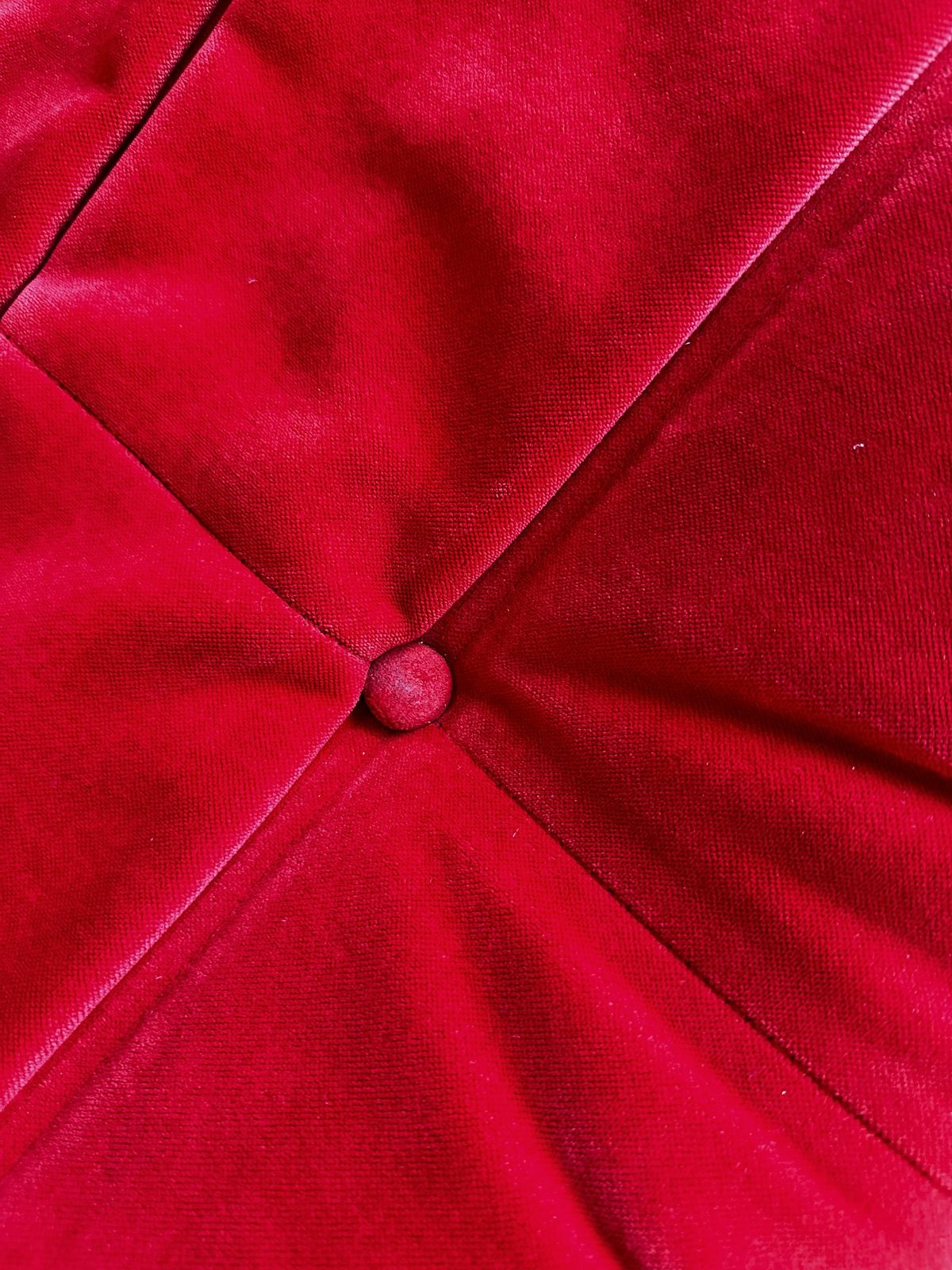 A 21st Century Red "Togo" Small Settee photo 1250.0