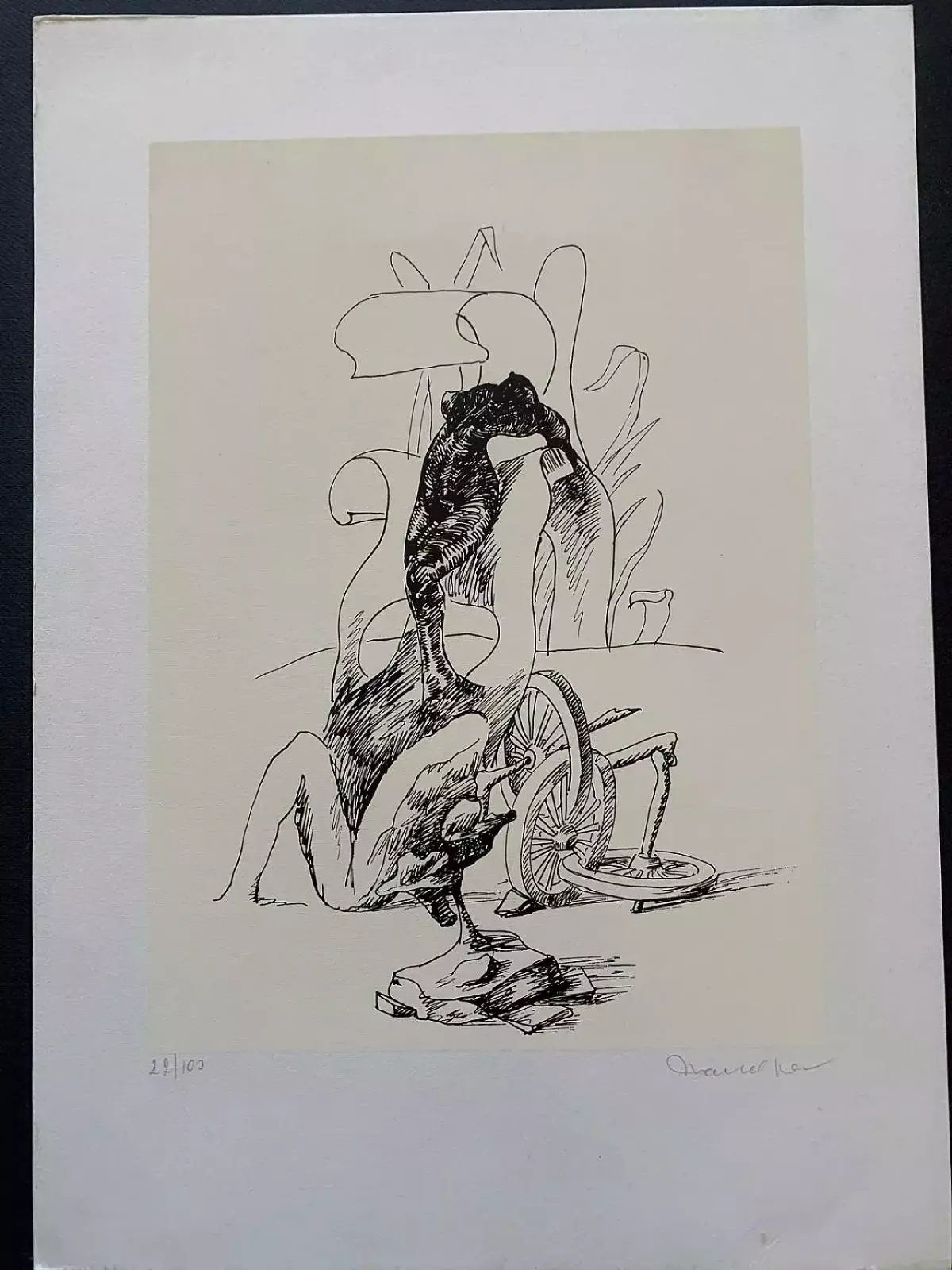 15 Lithographies By Marcel Jean With Surrealist Compositions, 1960s photo buy