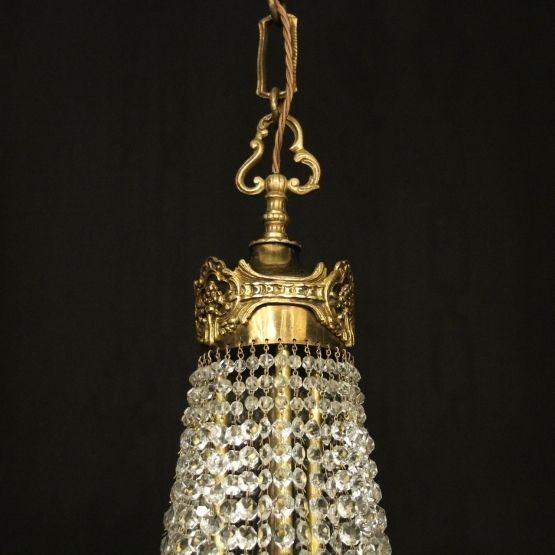 photo furniture French Gilded 16 Light Tent Antique Chandelier