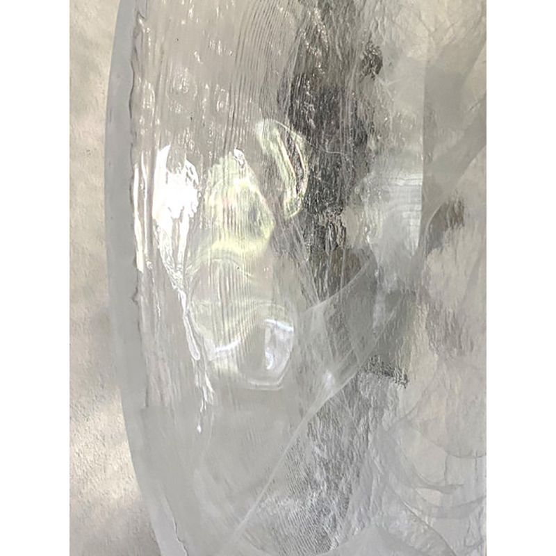 Italian Venied White Alabastro Disc Murano Glass Gold24k Wall Sconce By Simoeng photo Lighting