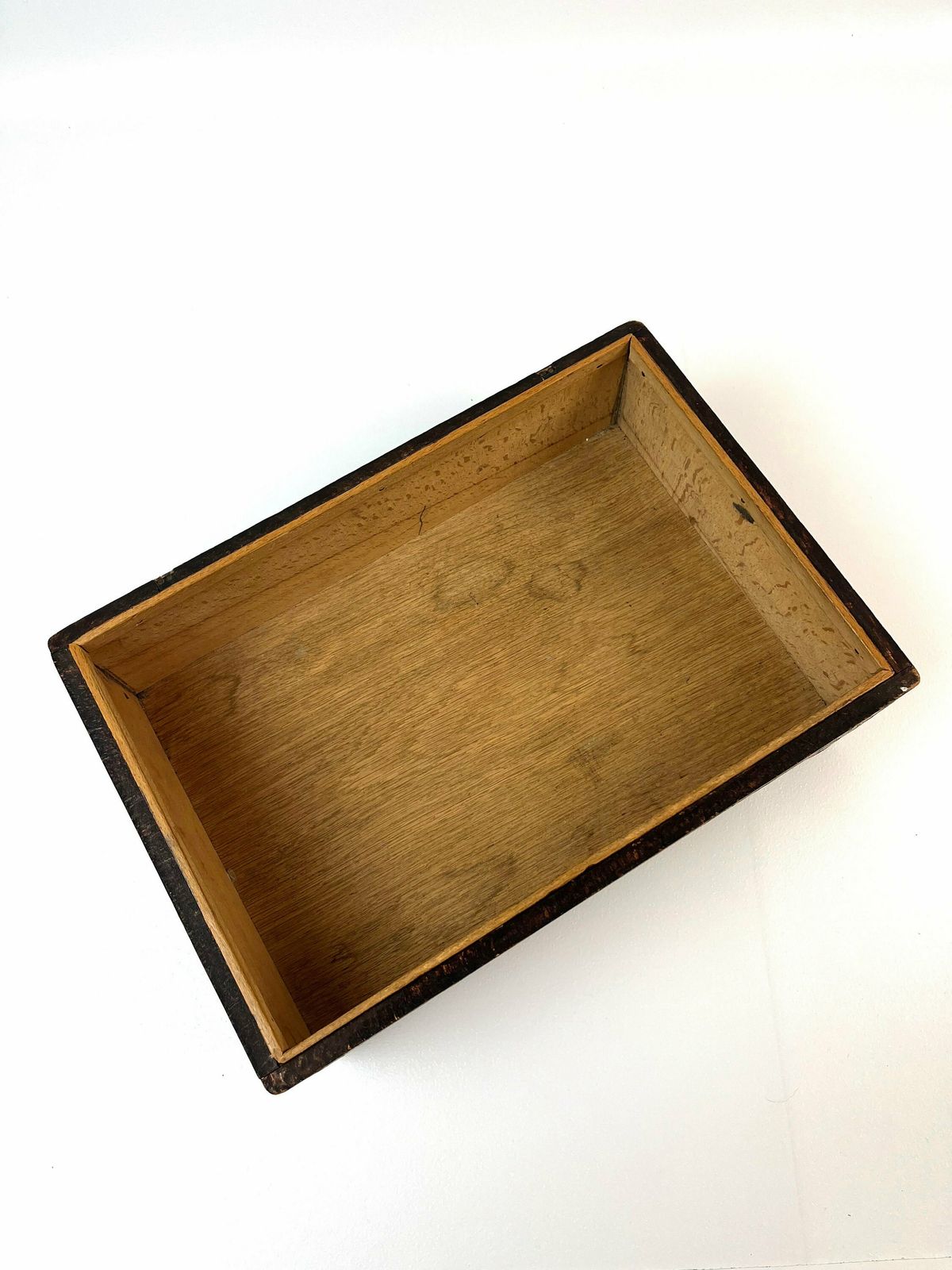 photo for sale Beautiful Antique Large Black Forest Straw Marquetry Jewelry Box Germany 1880