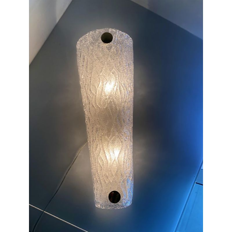 photo for sale Set Of Two Italian "Graniglia" Murano Glass Wall Sconces In Mid Century Modern Style