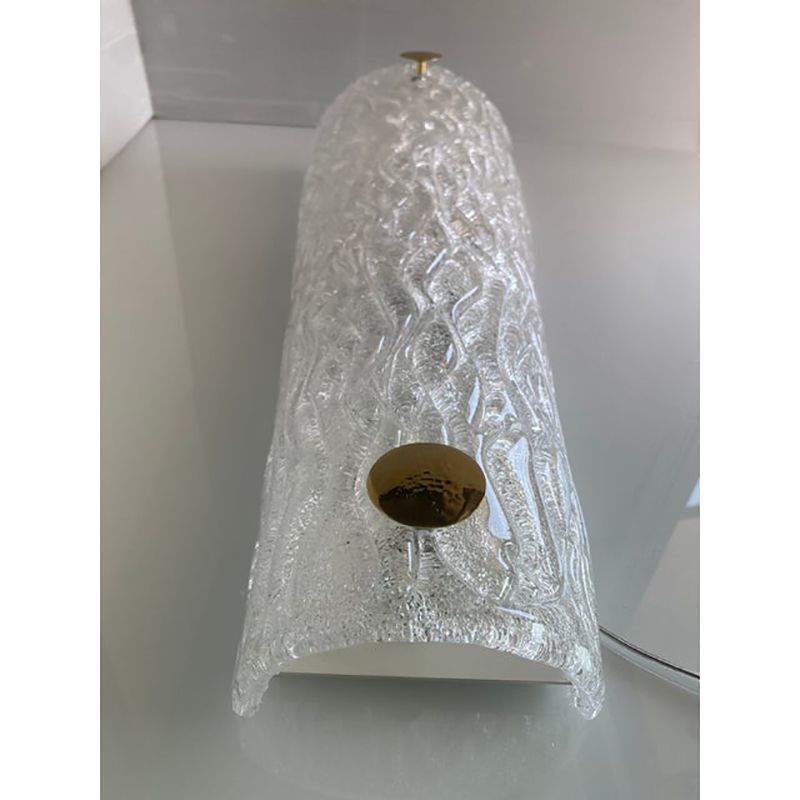 4800.0 Set Of Two Italian "Graniglia" Murano Glass Wall Sconces In Mid Century Modern Style photo