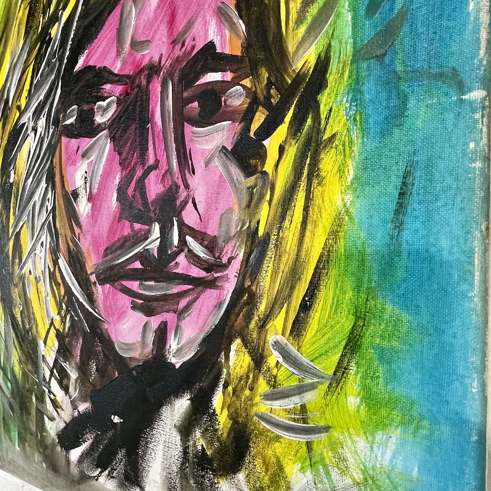 Icons Canvas Paintings, Signed   Uk Street Artist, Set Of 3 photo Art