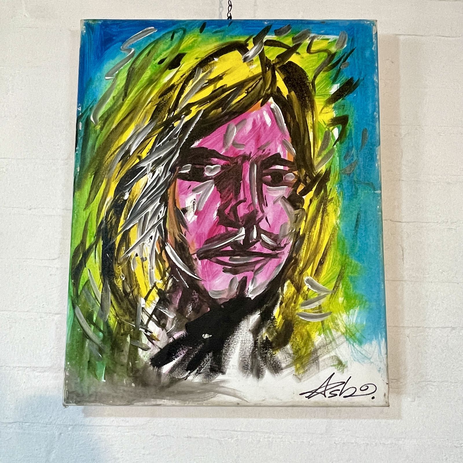 Icons Canvas Paintings, Signed   Uk Street Artist, Set Of 3 photo vinterior