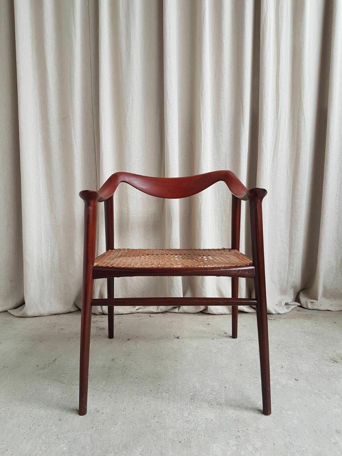 Vtg Mid Century Norwegian Rolf Rastad & Adolf Relling Bambi Chair Armchair photo vinterior