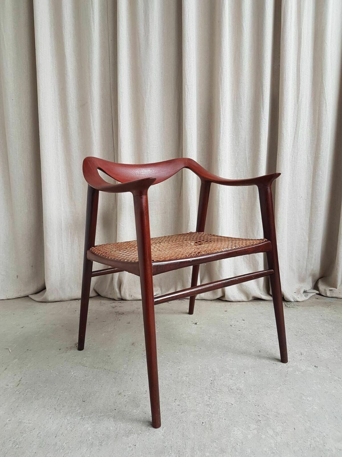 Vtg Mid Century Norwegian Rolf Rastad & Adolf Relling Bambi Chair Armchair photo buy