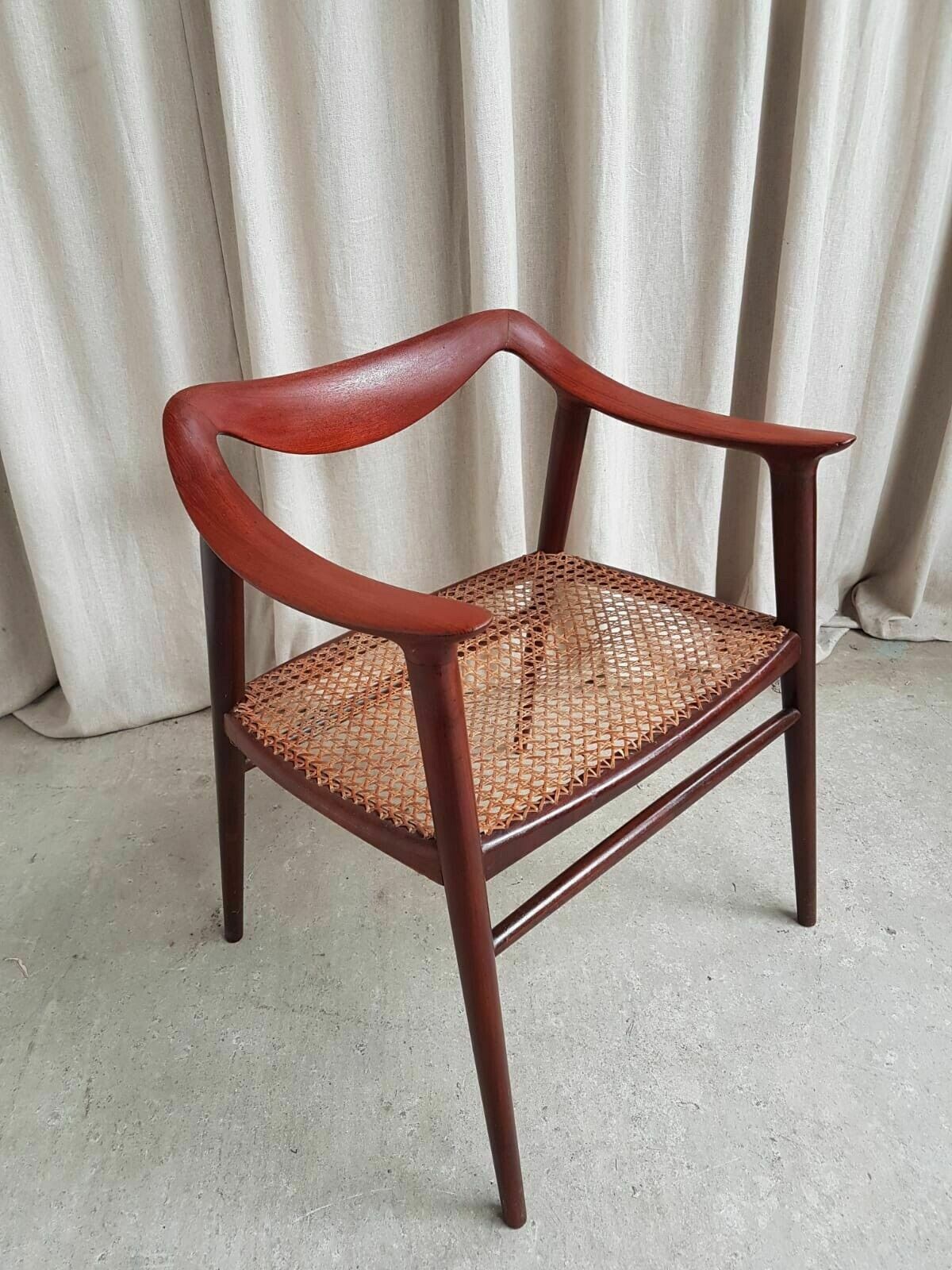 Vtg Mid Century Norwegian Rolf Rastad & Adolf Relling Bambi Chair Armchair photo vintage