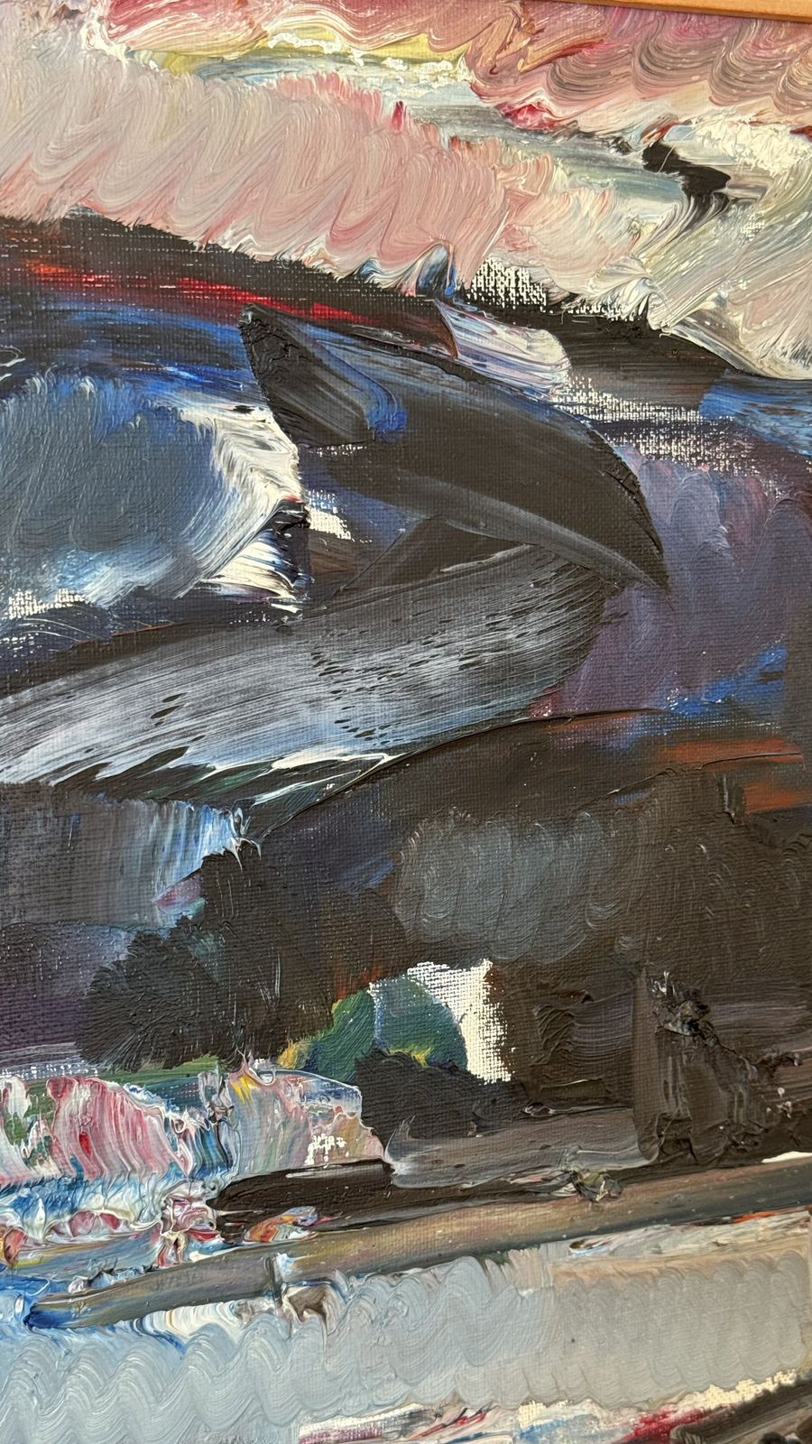 Swedish Abstract Landscape, Oil On Canvas photo buy