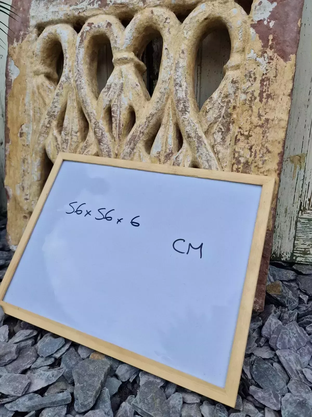 photo furniture Antique Indian Hand Carved Stone Jhali Ventilation Window Home Garden Decor
