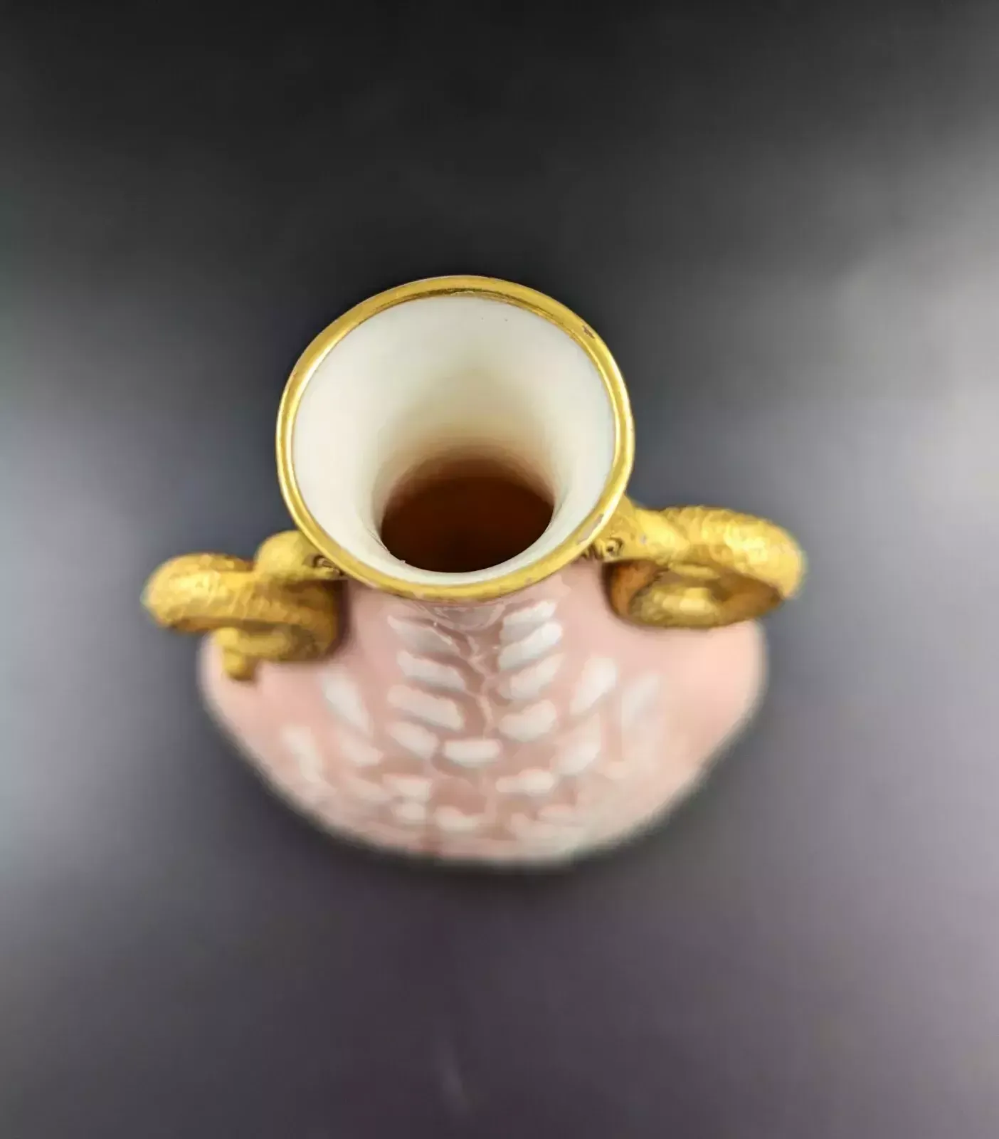 A Grainger's Worcester Pâte Sur Pâte Vase, Kate Locke, Circa 1891 photo vintage