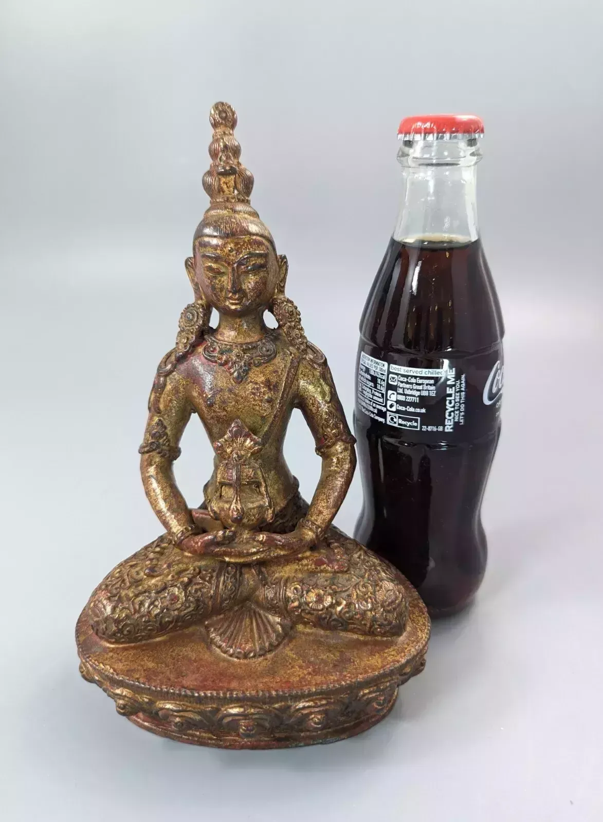 Home Decor A Gilt Bronze, Lacquered Figure Of Amitayus,Tibet, 18 Th.Century photo