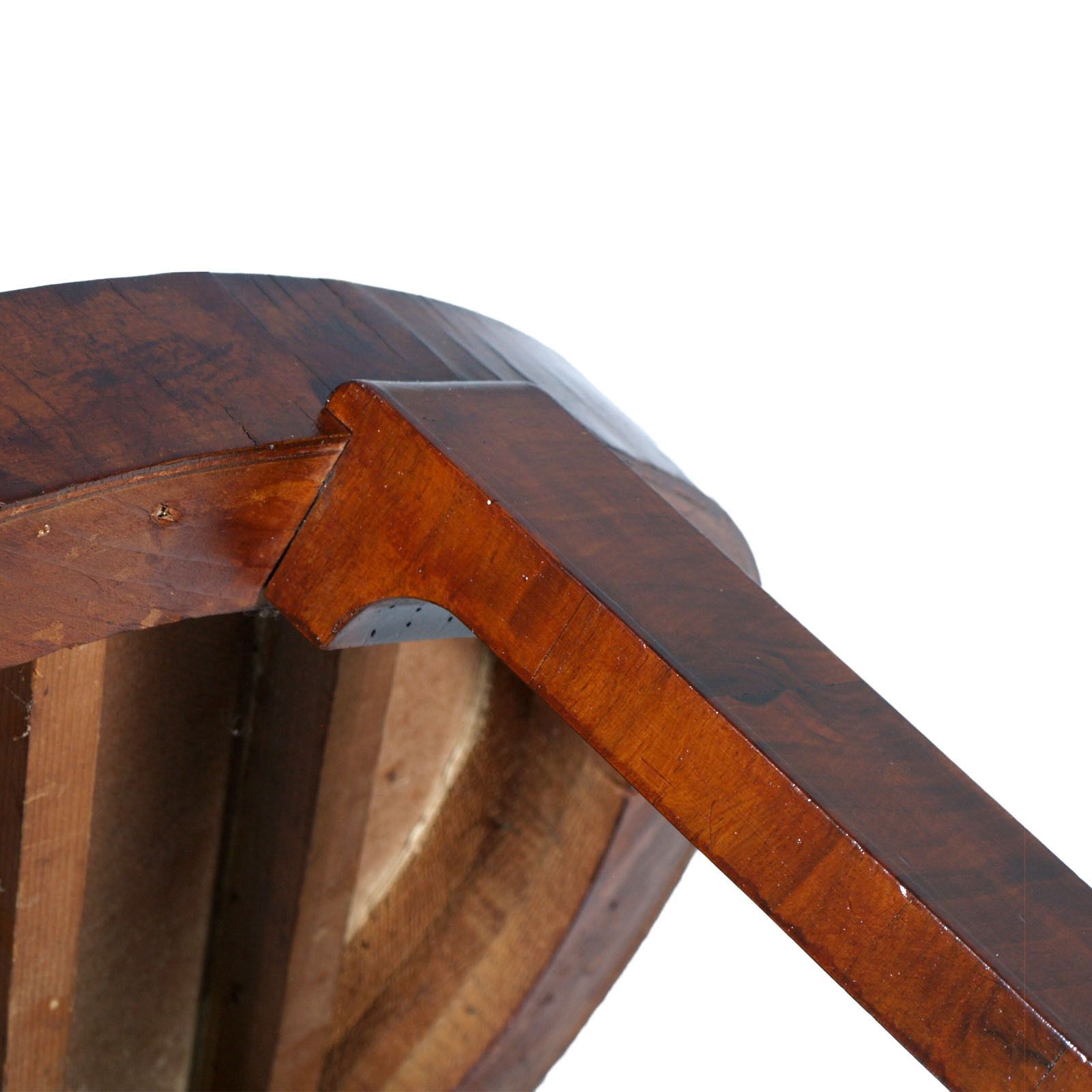 1930 Oval Coffee Table Art Deco By Osvaldo Borsani In Veneered Walnut photo 3700.0