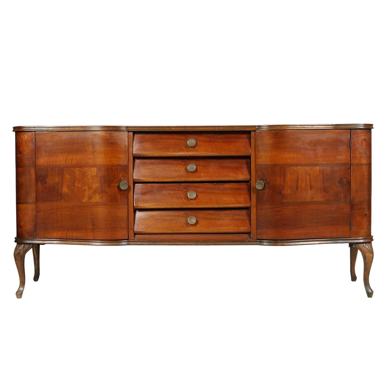 photo furniture Venetian Baroque Sideboard, Hand Carved Walnut Veneer Walnut