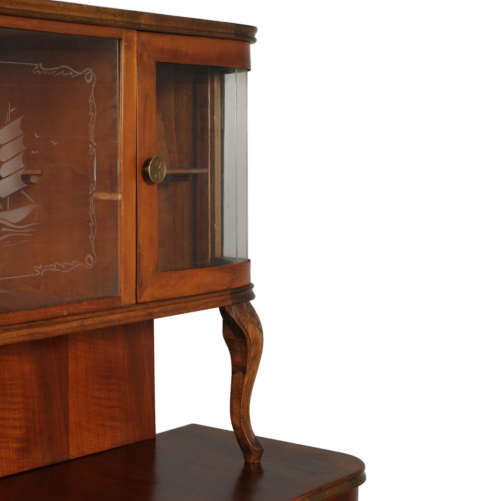 8800.0 Venetian Baroque Sideboard, Hand Carved Walnut Veneer Walnut photo