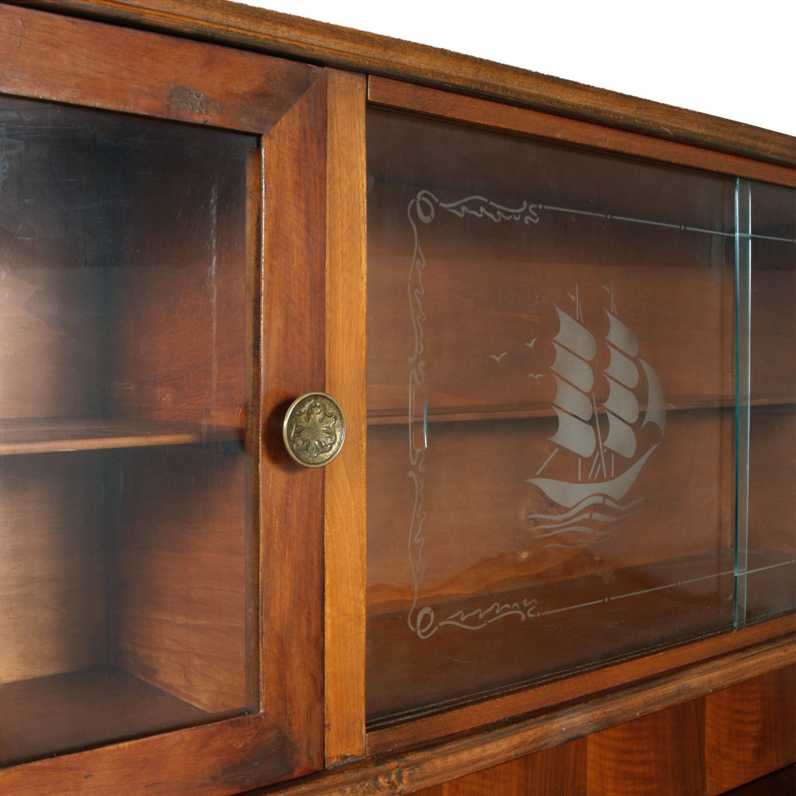 photo buy Venetian Baroque Sideboard, Hand Carved Walnut Veneer Walnut