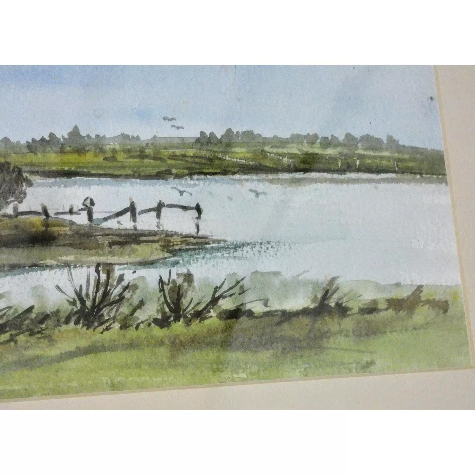 Original Framed Watercolour Painting "Blythburgh Looking To Southwold" Signed