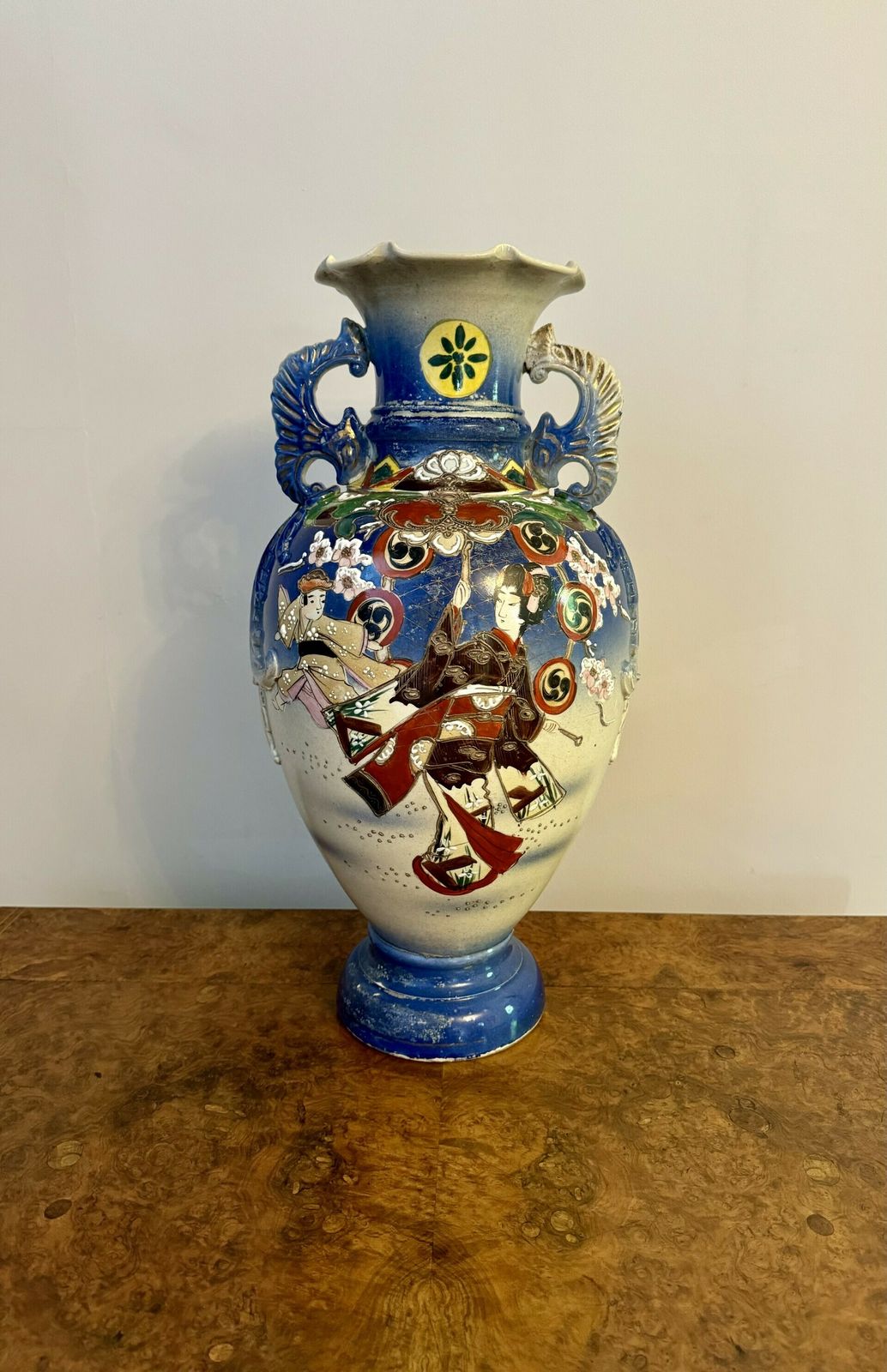 Quality Large Antique Japanese Satsuma Vase