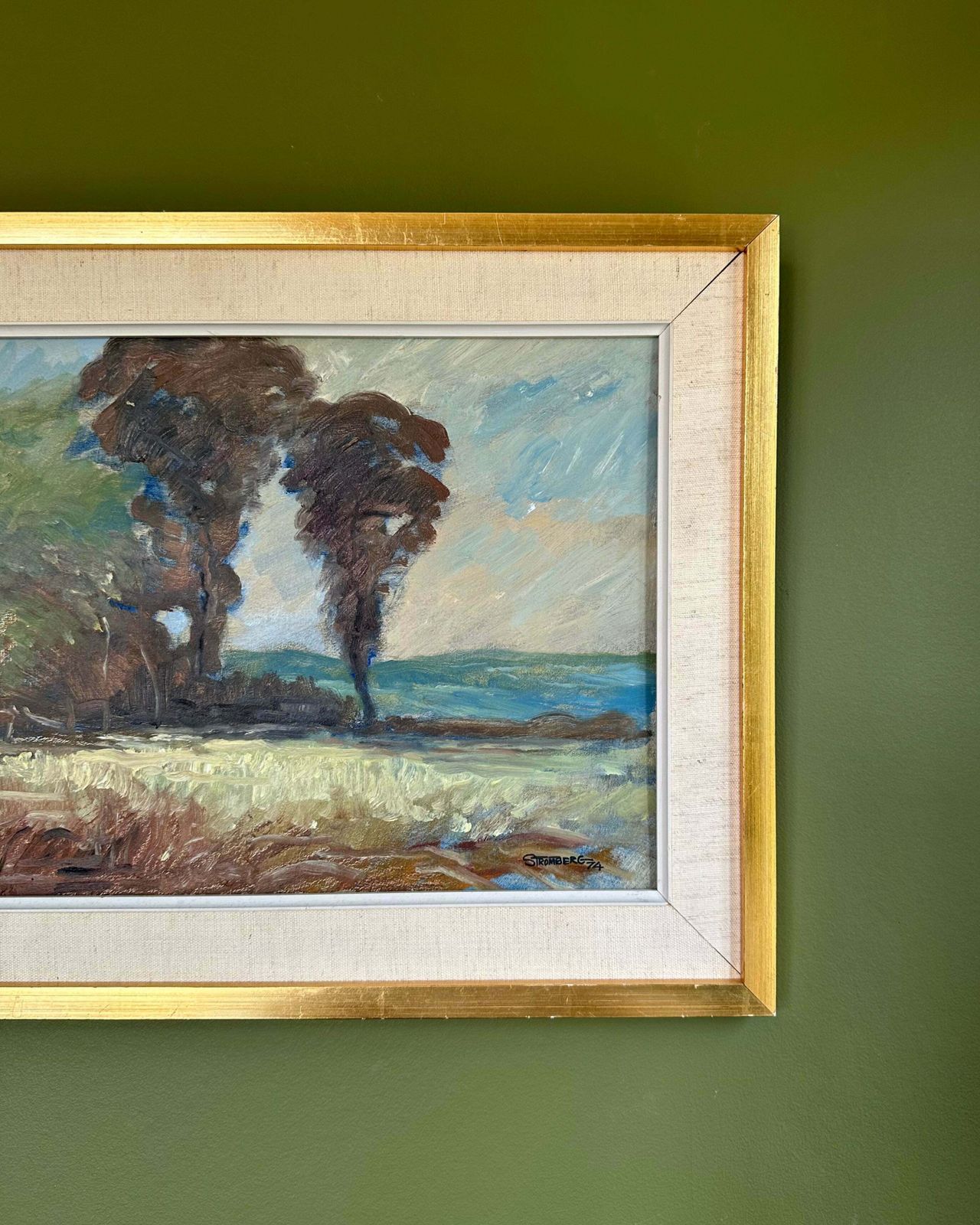 "The Storm" Oil On Board photo for sale