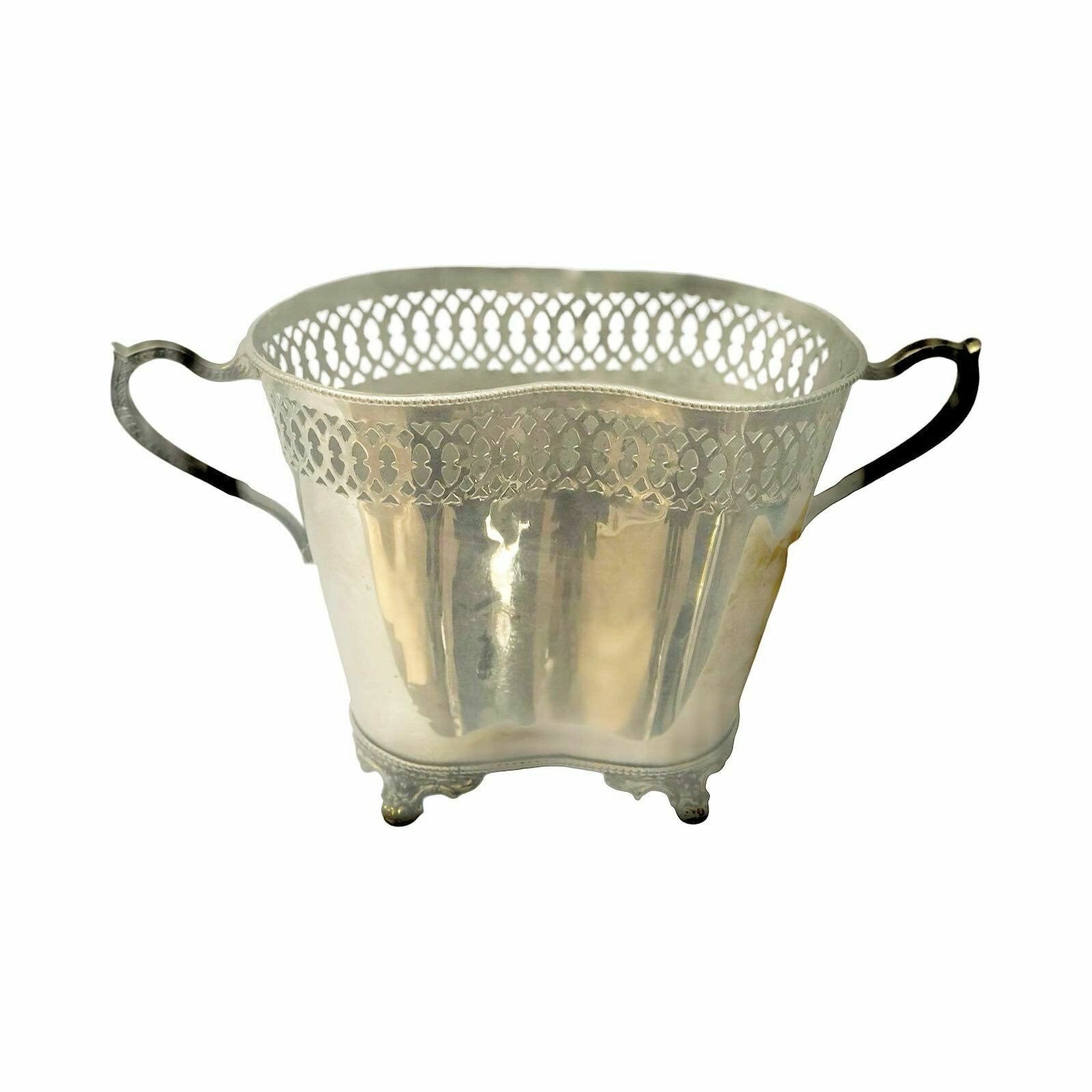 Champagne Bucket Silver Plated 2 Bottles Handles Decor Bar Cart Christmas Table Wine Chiller Cooler Gift For Wedding Gift Man Cave