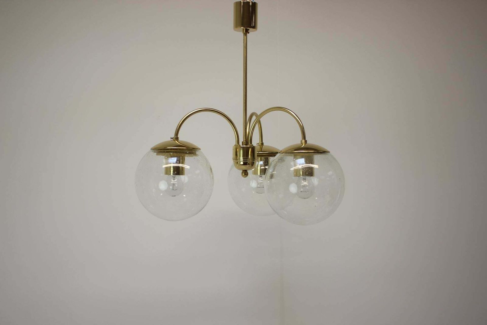 Mid Century Chandelier By Kamenický šenov, 1970's. photo vinterior