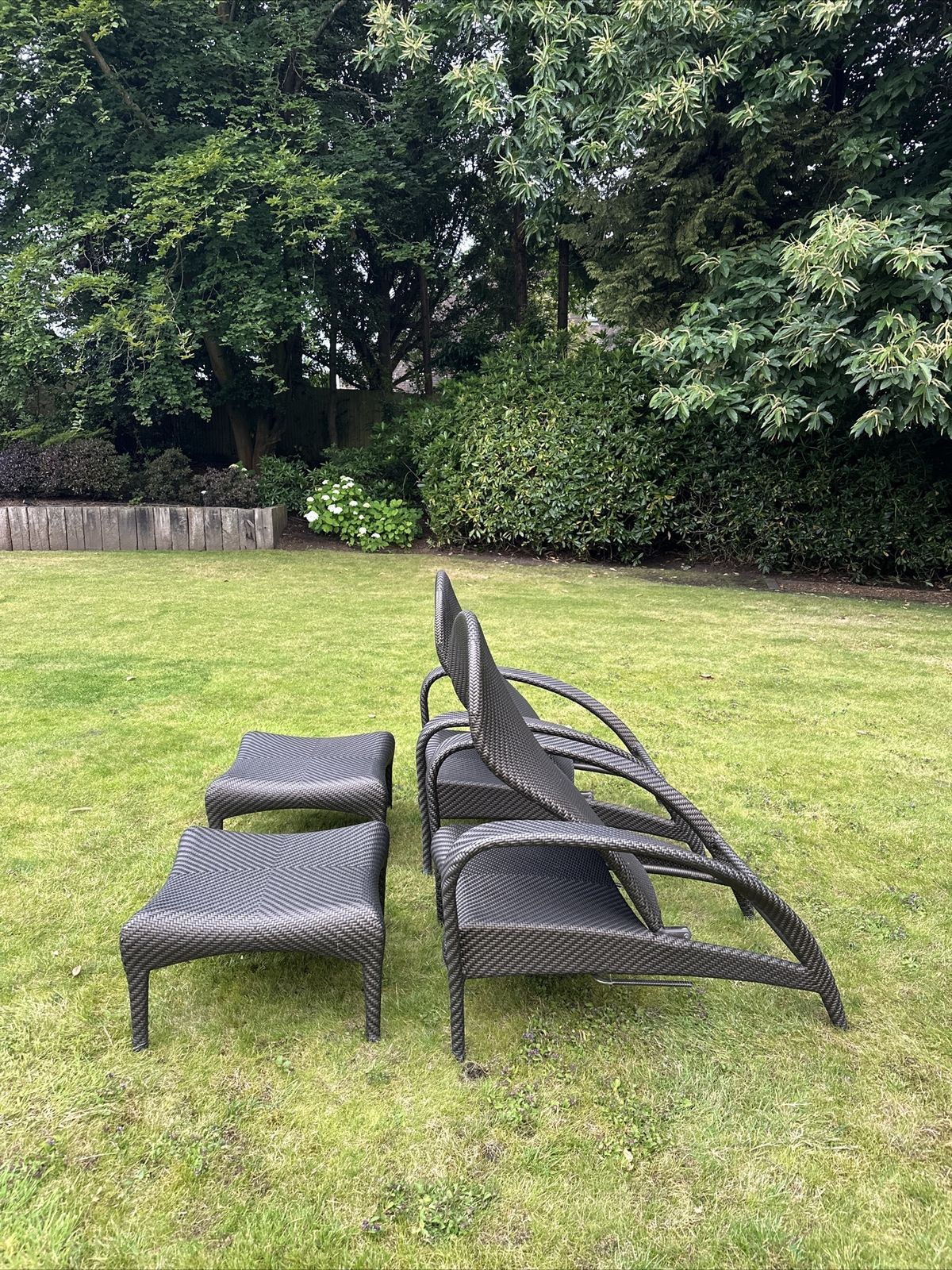 Dedon Sun Lounges Pair photo Garden Furniture