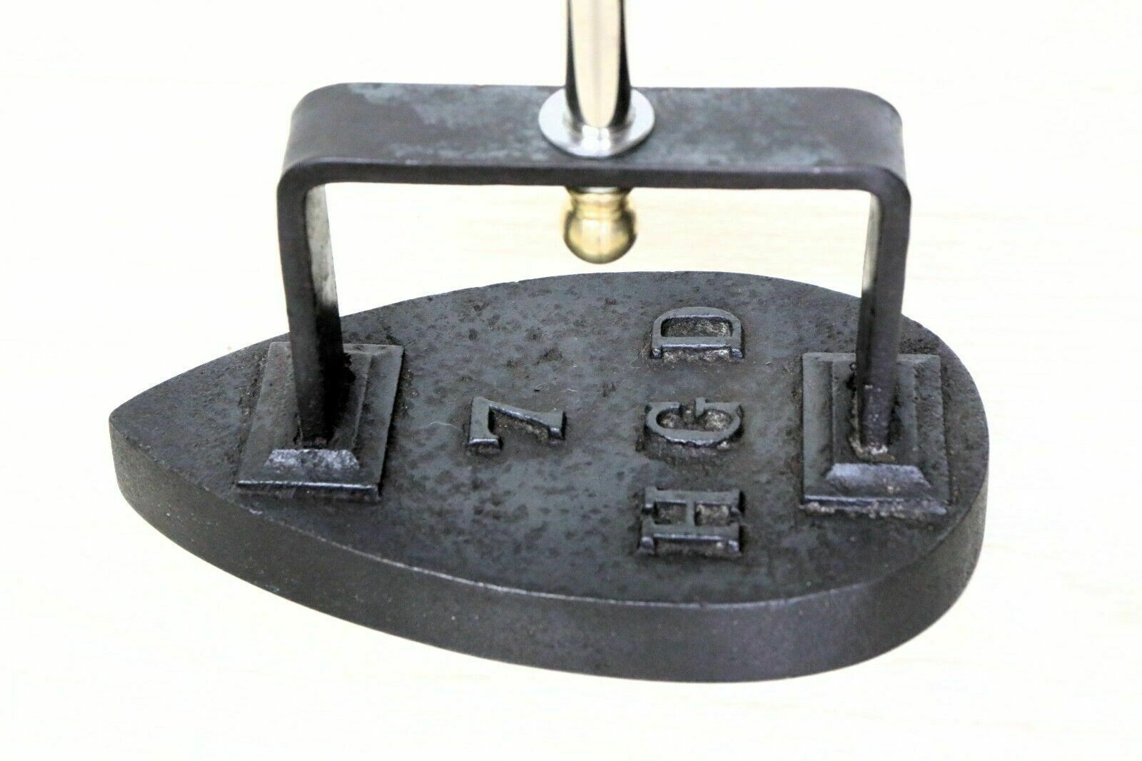 Antique Cast Iron Door Stop Converted French Flat Iron Doorstop Unique photo furniture