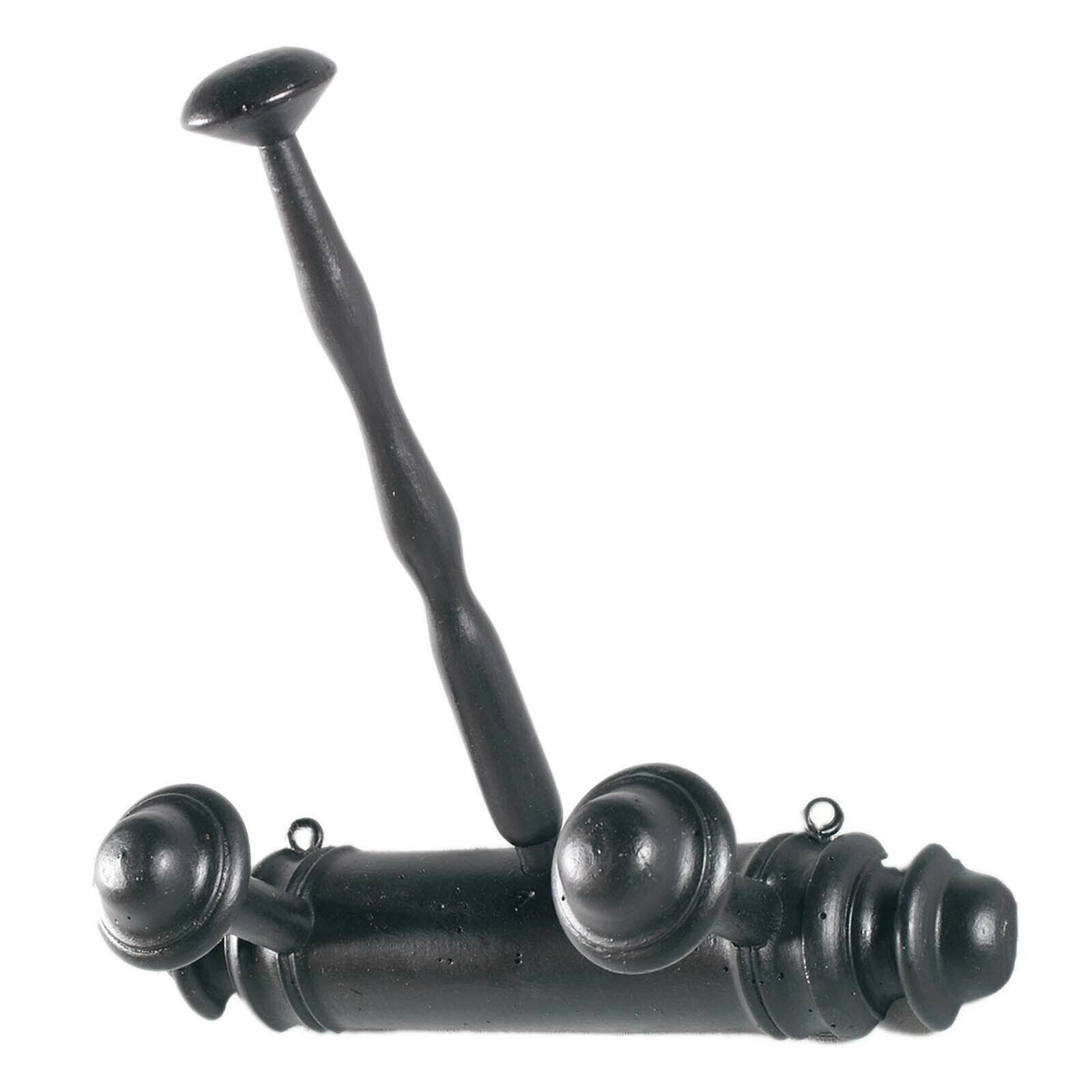 19th Century Coat Hat Stand In Ebonized Walnut Wax Polished photo Furniture